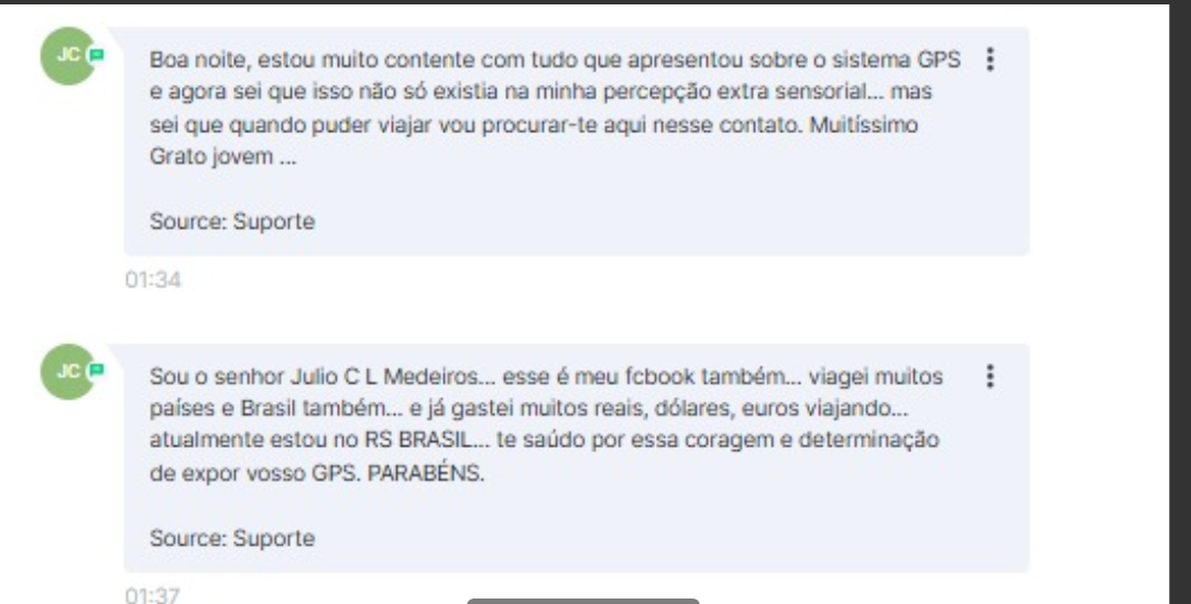 Interface oficial do Sistema GPS de Passagens